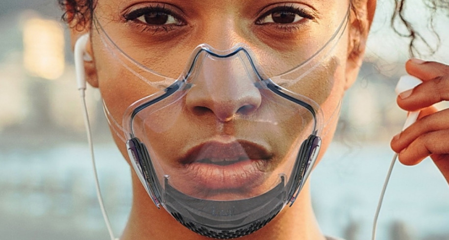 Багаторазова прозора маска