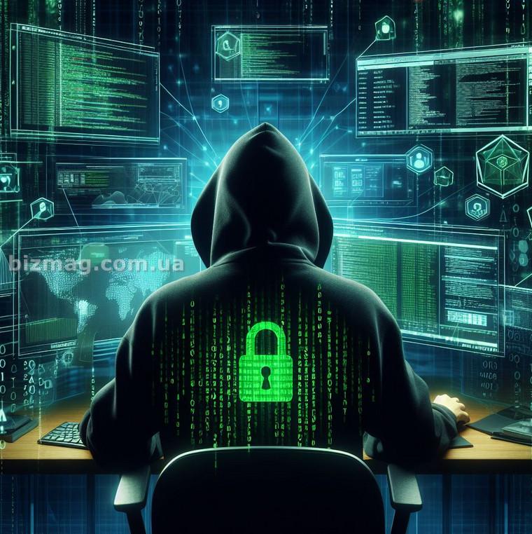 Спеціаліст з кібербезпеки в режимі захисту від зламів та хакерів -bizmag-com-ua